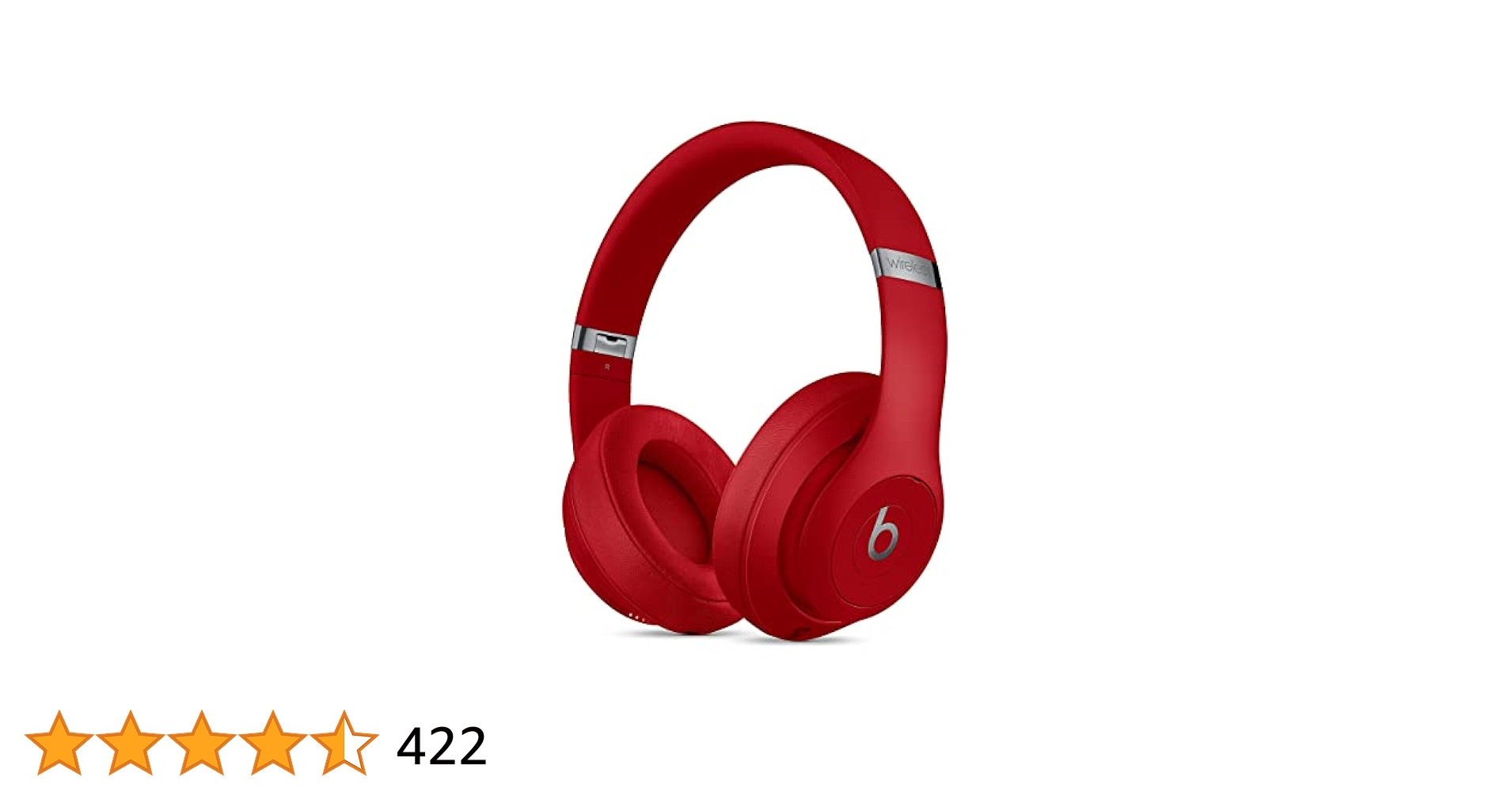 Beats Studio 3 Wireless レッド Beats Studio3 Wireless Noise Cancelling Headphones with